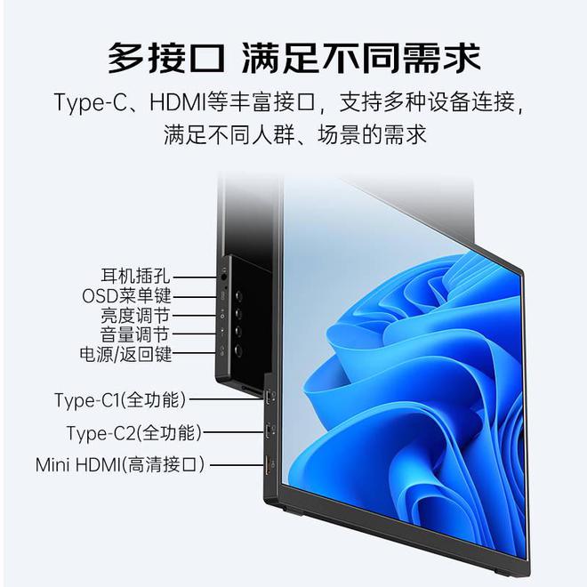 手爱国者定义14英寸便携显示器新标杆j9九游会网址是什么办公娱乐全能助(图3)